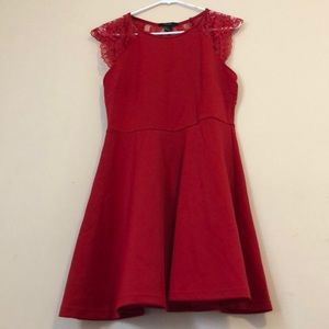 Red cocktail dress
